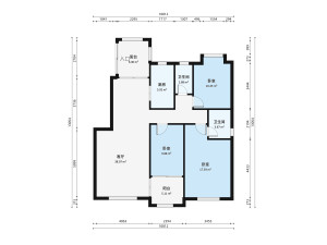 帝景豪庭东区3室2厅户型图5