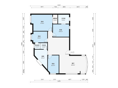 骏景豪庭(陈村)小区4室2厅户型图1