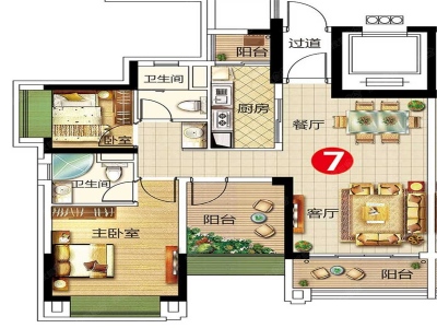 景裕豪园小区0室0厅户型图1