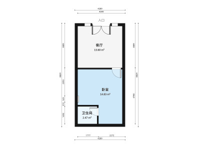 中粮凤凰里小区1室0厅户型图1