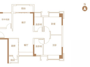 中国铁建国际公馆 3室2厅 91㎡ 满五年佛山南海区千灯湖二手房图片