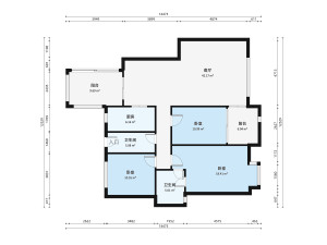 帝景豪庭西区3室2厅户型图2