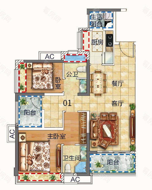 招商曦岸小区0室0厅户型图3
