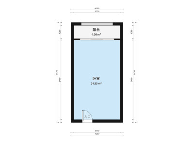 顺明轩小区1室0厅户型图3