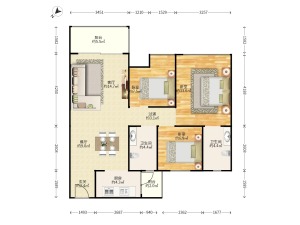 君汇尚品二期 3室2厅 100.81㎡ 满五年_中山东升镇红日饭店二手房图片