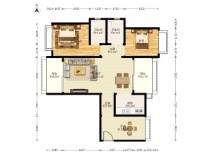 凯茵又一城 3室2厅 103㎡ 毛坯_中山火炬开发区凯茵二手房图片