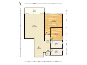 新丰大厦 2室2厅 89.37㎡ 满五唯一_新丰大厦二手房户型图片3