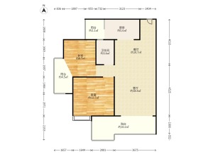珠江棕榈园 3室2厅 95㎡ 精装衡阳蒸湘区华新二手房图片