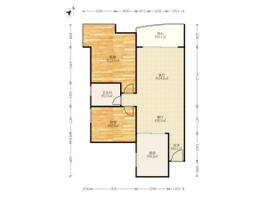 百合星城二期 2室2厅 74.43㎡ 满五唯一深圳龙岗区布吉关二手房图片