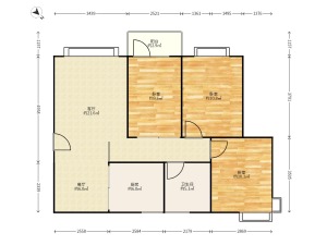 天健阳光华苑 3室2厅 90㎡ 简装深圳福田区石厦二手房图片