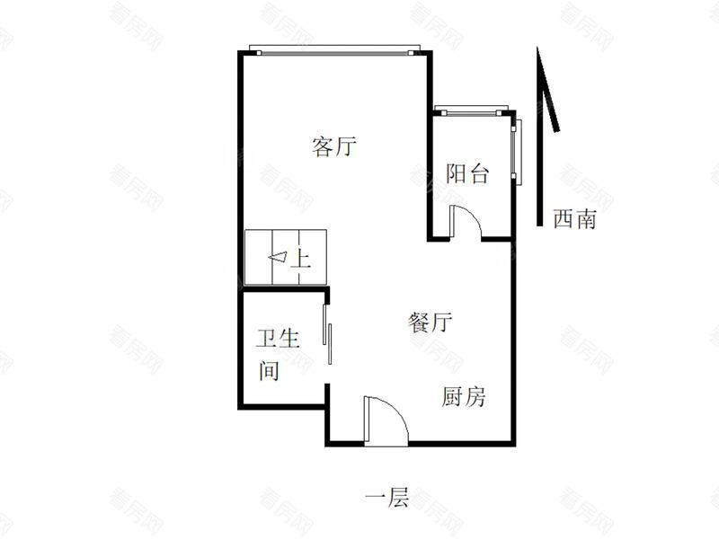 幸福万象大厦 2室2厅 49.28㎡ 简装_幸福万象大厦二手房户型图片10